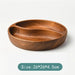 Artisanal Acacia and Walnut Wood Serving Bowl and Platter Collection