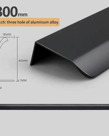 Modern Aluminum Alloy Cabinet Pull Handles - Set of 3