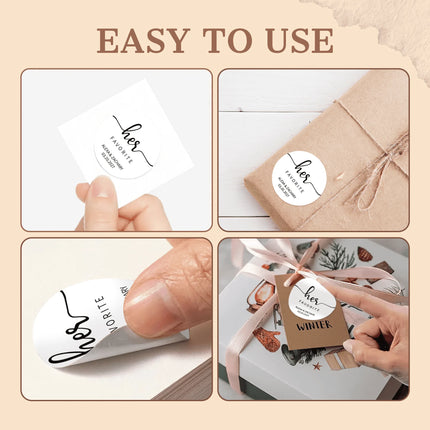 Custom Large Round Stickers — Personalized Logo Labels for Weddings, Events & Business