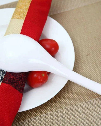 Elegant Ceramic Soup Ladle with Extended Reach for Effortless Serving