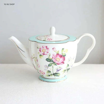 Elegant European Tea and Coffee Set with Premium Gift Box and Exquisite Pot