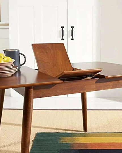 Varda Elegant Walnut Extension Dining Table for Memorable Gatherings