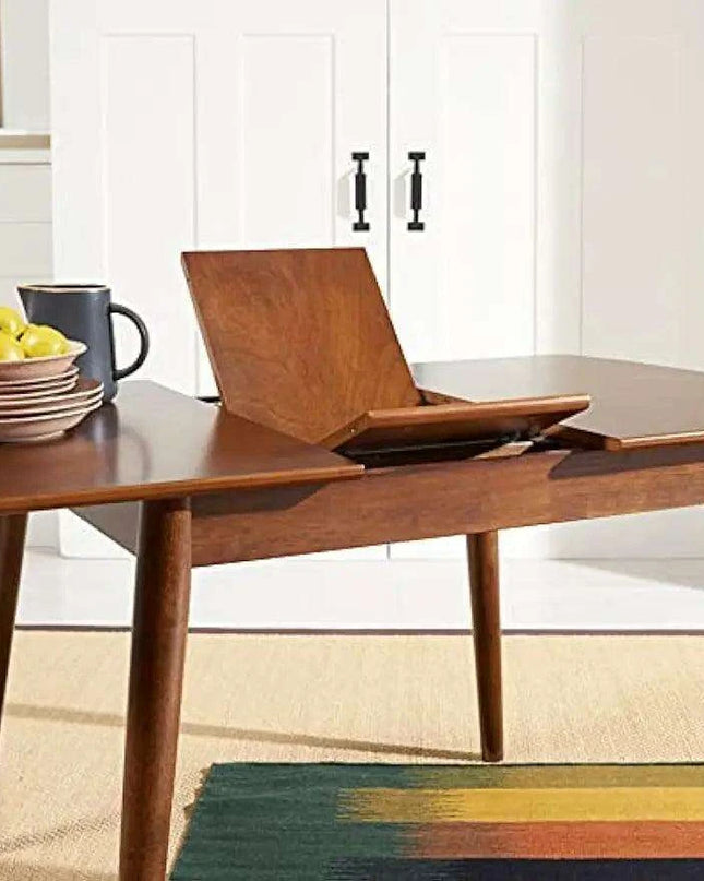 Varda Elegant Walnut Extension Dining Table for Memorable Gatherings