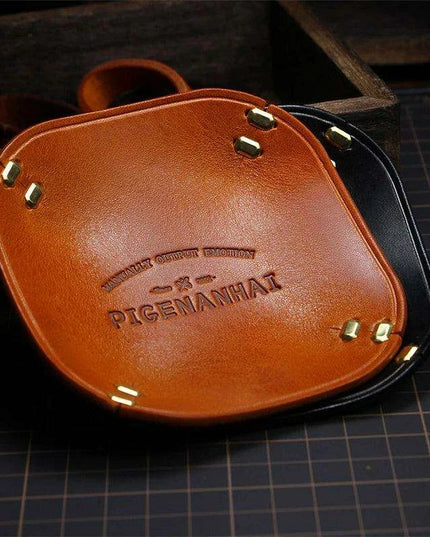 Sophisticated Italian Leather Desk Organizer - Stylish Storage for Your Essentials