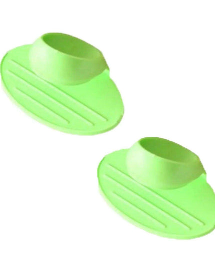 Charming Tiny Bow-Designed Heat-Resistant Silicone Oven Mitts - Set of 2 Mini Pot Holders for Safe Cooking
