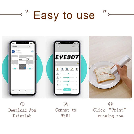 EVEBOT Coffee Latte Art Printer - HD Food Printing with Positioning Pl