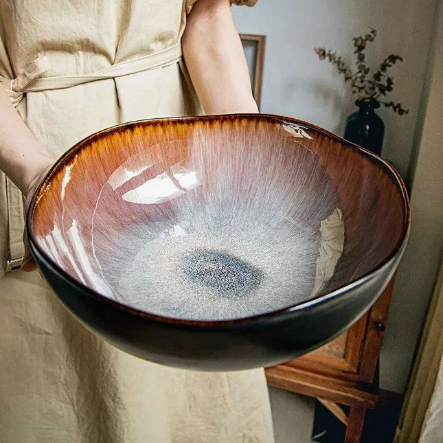 Unique Artisan Rustic Stoneware Dinner Plate Collection - Handcrafted Pottery for Elegant Dining