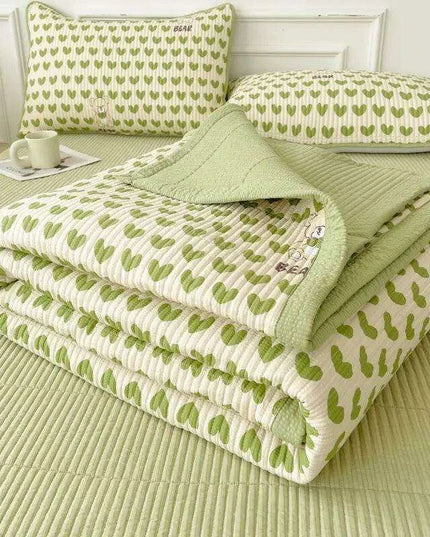 Chic Cotton Bedspreads for Double and Queen Size Beds - Cozy Princess-Inspired Covers for a Stylish Bedroom Retreat