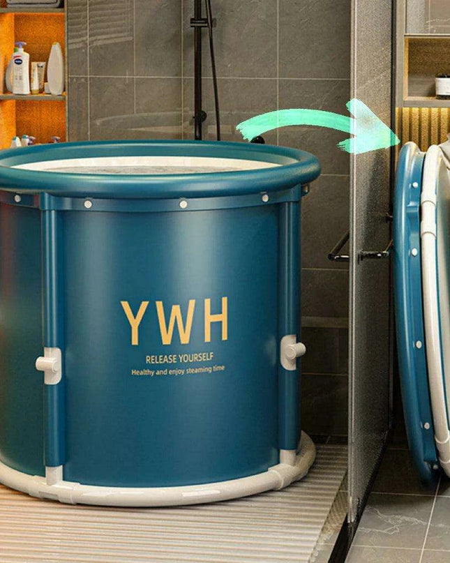 Luxury Foldable Spa Bathtub with Steam Cover - Transform Your Home into a Relaxation Oasis