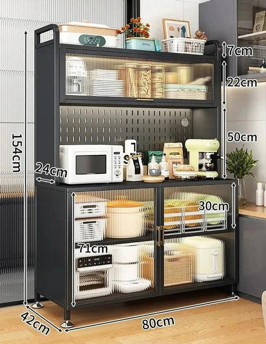 Chic Modular Patio Sideboard: Elegant Display for Kitchen Essentials