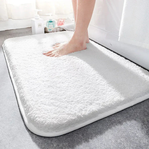 Luxurious Fluff Fiber Bath Mat for a Deluxe Bathroom Experience