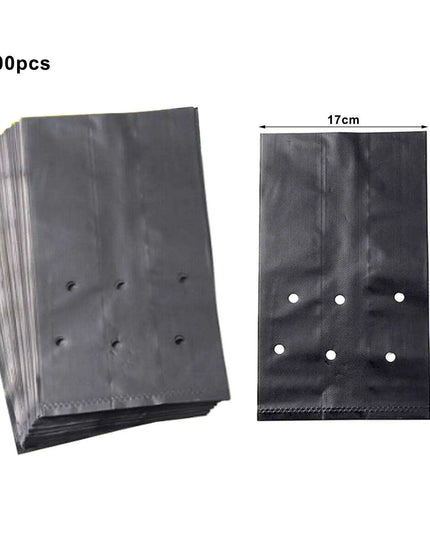 100 Eco-Friendly PE Planting Bags for Optimal Plant Growth - Ideal Nursery Solution for All Gardeners