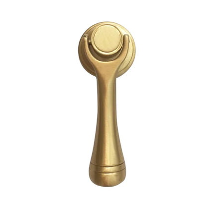 Solid Brass Cabinet Knob & Handle — Gold Single-Hole Furniture Pull