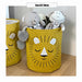 Elegant Flip-Lid Laundry Organizer Box in White