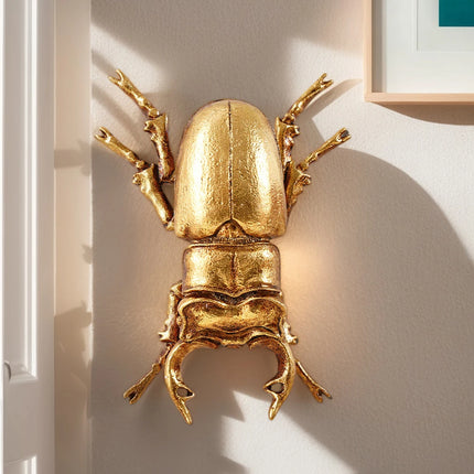 Shop1104558825 Golden Resin Shovel Insect Wall Decor - Collectible Cra