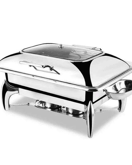 Regal Stainless Steel Chafing Dish Set with Hydraulic Warmer and Hot-Water Container