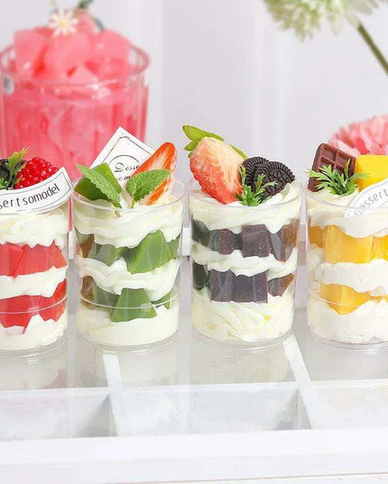 Lifelike Faux Ice Cream Cake Centerpiece for Home Decor and Photography