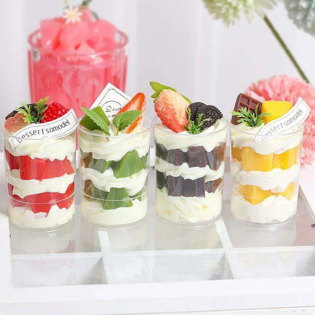 Lifelike Faux Ice Cream Cake Centerpiece for Home Decor and Photography