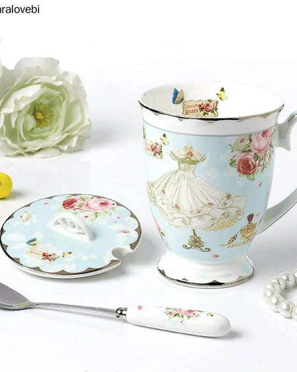 Elegant 330ml Premium Bone China Tea and Coffee Mugs