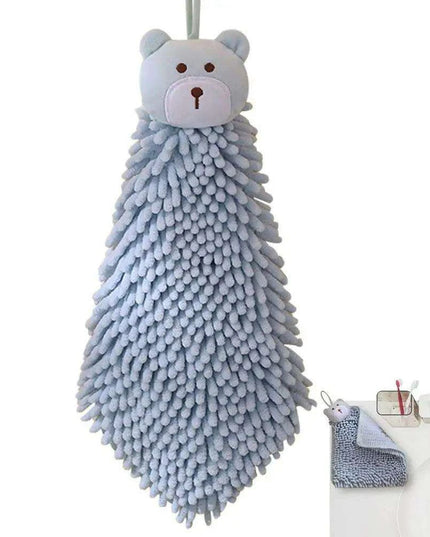 Chenille Animal Hand Towels Set - Elegant Absorbency with Quick Dry Features