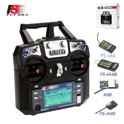 FLYSKY FS-i6 2.4G 6CH Transmitter with IA6B Receiver for RC Drones