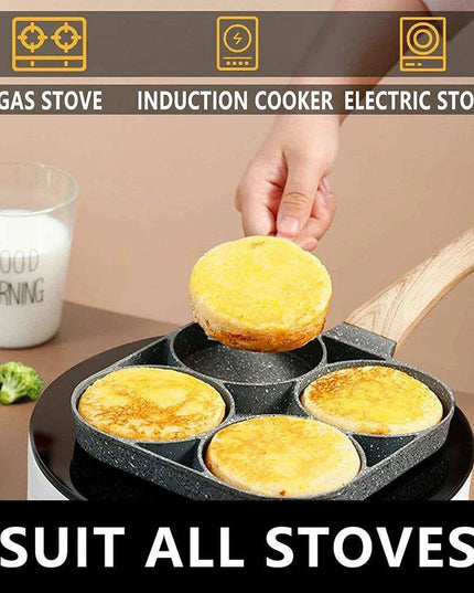 Maifan Stone Coated 4-Compartment Frying Pan: The Perfect Tool for Health-Conscious Cooking