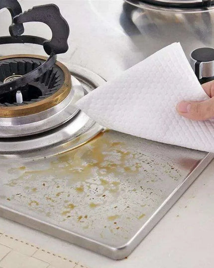 Essential Kitchen Cleaning Wipes Set with Stainless Steel Storage Hanger