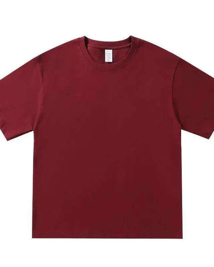 Premium 260gsm Men's Oversized Casual Cotton Short Sleeve T-Shirt - Summer Essential O-Neck Top