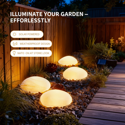 Solar Outdoor Ground Lamp — IP65 Waterproof, 8h Runtime, Warm/White/Colour