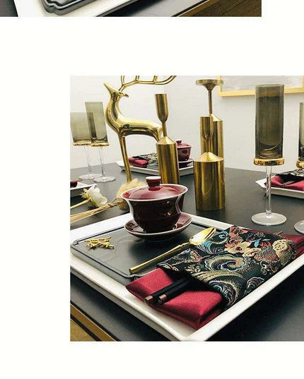 Luxury Botanical Porcelain Dining Set for Elegant Occasions