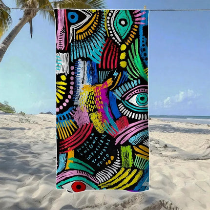 Polka Dot Beach Towel — Quick-Dry Sand-Free Microfiber | 4 Colourways, 3 Sizes