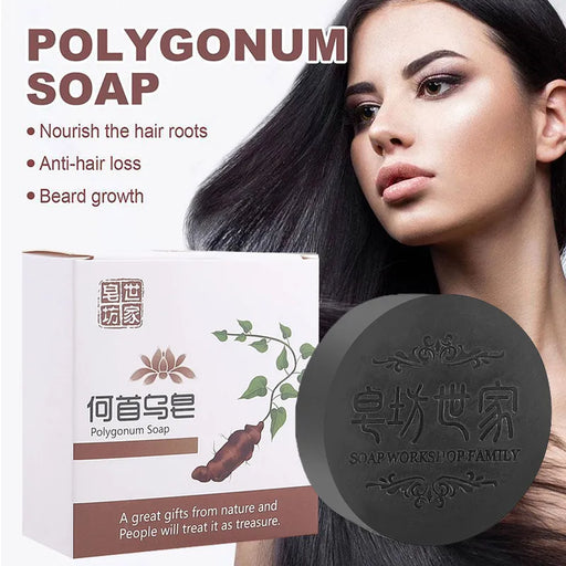 Hair Renewal Polygonum Multiflorum Shampoo and Soap Duo for Revitalized, Vibrant Hair