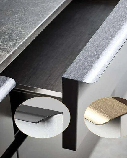 Modern Aluminum Alloy Cabinet Pull Handles - Set of 3