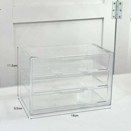 Sleek Clear Acrylic Desk Organizer for a Modern Workspace