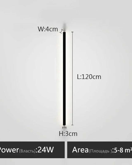 Sleek Scandinavian LED Wall Sconce with Customizable Lighting Options