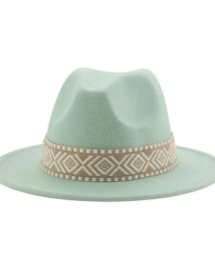 Versatile Unisex Panama Cowboy Hat - Wide Brim Fedora in Classic Camel, Black, and White Felt Options