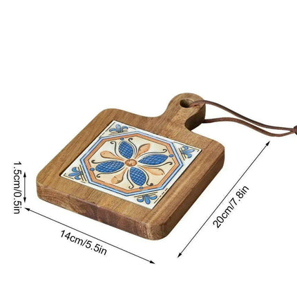 Chic Wooden Beverage Coasters - Heat-Resistant Drink Pads for Home and Workspace