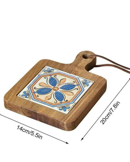 Chic Wooden Beverage Coasters - Heat-Resistant Drink Pads for Home and Workspace