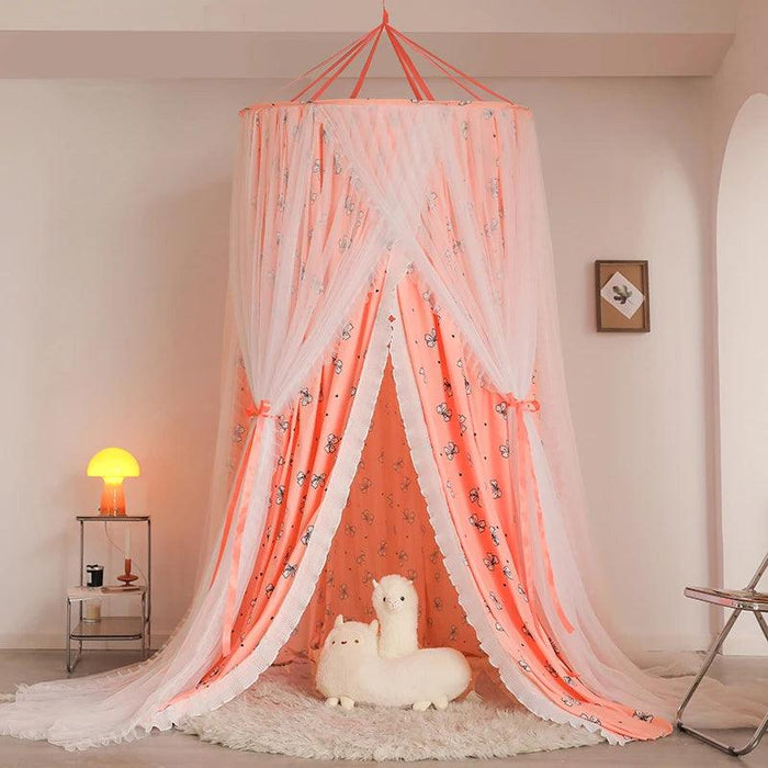 Double Layer Lace Bed Canopy - Transform Your Bedroom into a Dreamy Oasis