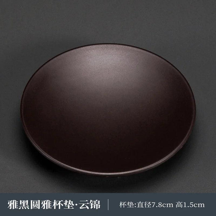 Serene Zen-Style Kung Fu Tea Coasters - Stylish Heat-Resistant Mats for Enhanced Beverage Experience