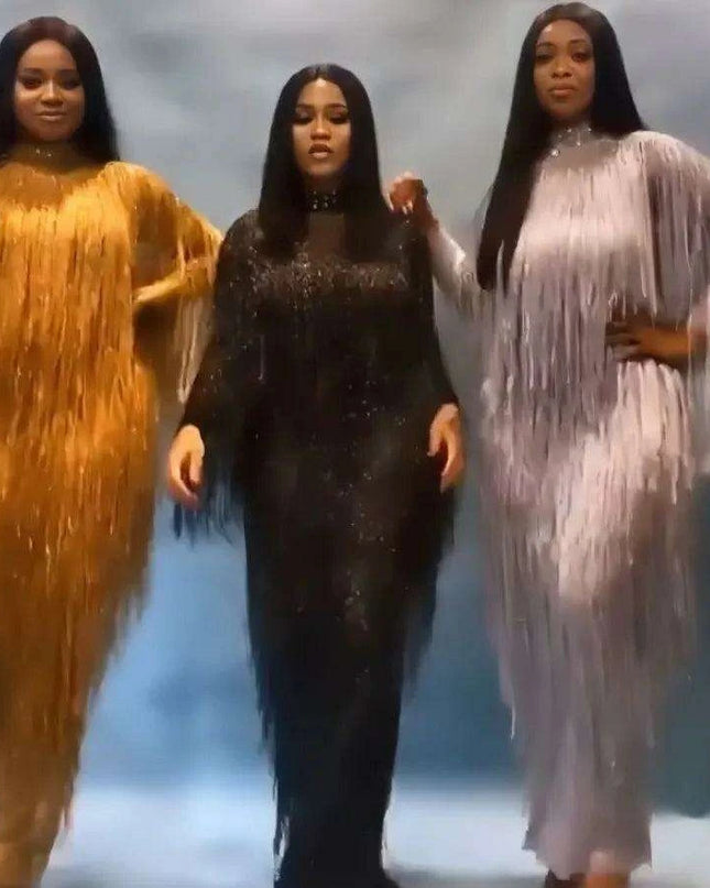 Glamorous Fringe Jazz Dance Ensemble - Perfect for Nightlife Performances