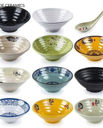 Chic Melamine Bowl for Ramen and Salad – Perfect for Home and Restaurant Use