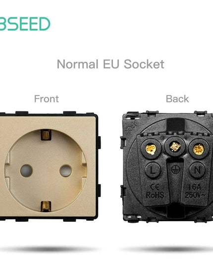 Luxurious Gold Glass Smart WiFi Wall Switch - Advanced Home Automation Solution