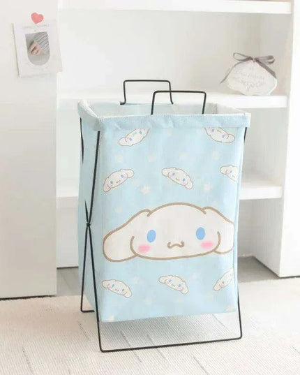 Hello Kitty Stylish Foldable Laundry Hamper: Sturdy Iron Frame & Waterproof Design - Spacious Organizer