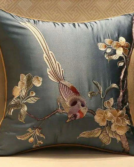 45x45/50x35cm Chinese Traditional Embroidered Bird Cushion Cover