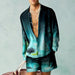 Men's 3D Printed Summer Streetwear Set: Casual Shirt & Oversized Beach Shorts