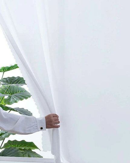 Adhesive Semi-Blackout Short Curtains for Easy Home Makeover