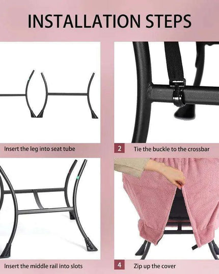 Elegant Lounge Chair Ensemble with Ottoman and Storage Compartment