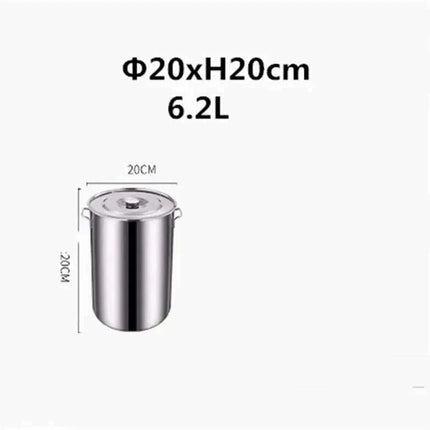 Versatile Stainless Steel Cooking Pot Set with Handle for Easy Transport