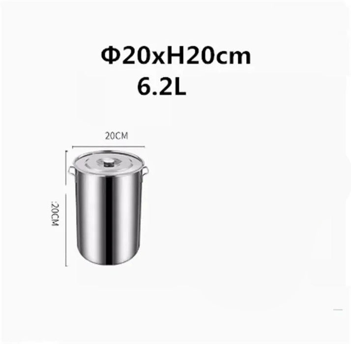 Versatile Stainless Steel Cooking Pot Set with Handle for Easy Transport
